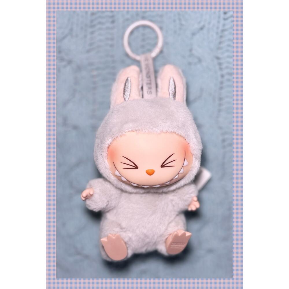 POP MART Monsters Labubu Have a Seat Hehe Vinyl Plush Pendant Bag Charm Keychain